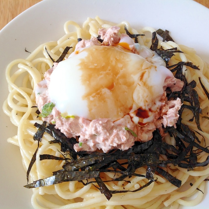 ツナマヨと温泉卵で和風スパゲティ レシピ 作り方 By Findus 楽天レシピ ツナマヨと温泉卵で和風スパゲティ レシピ 作り方 By Findus 楽天レシピ